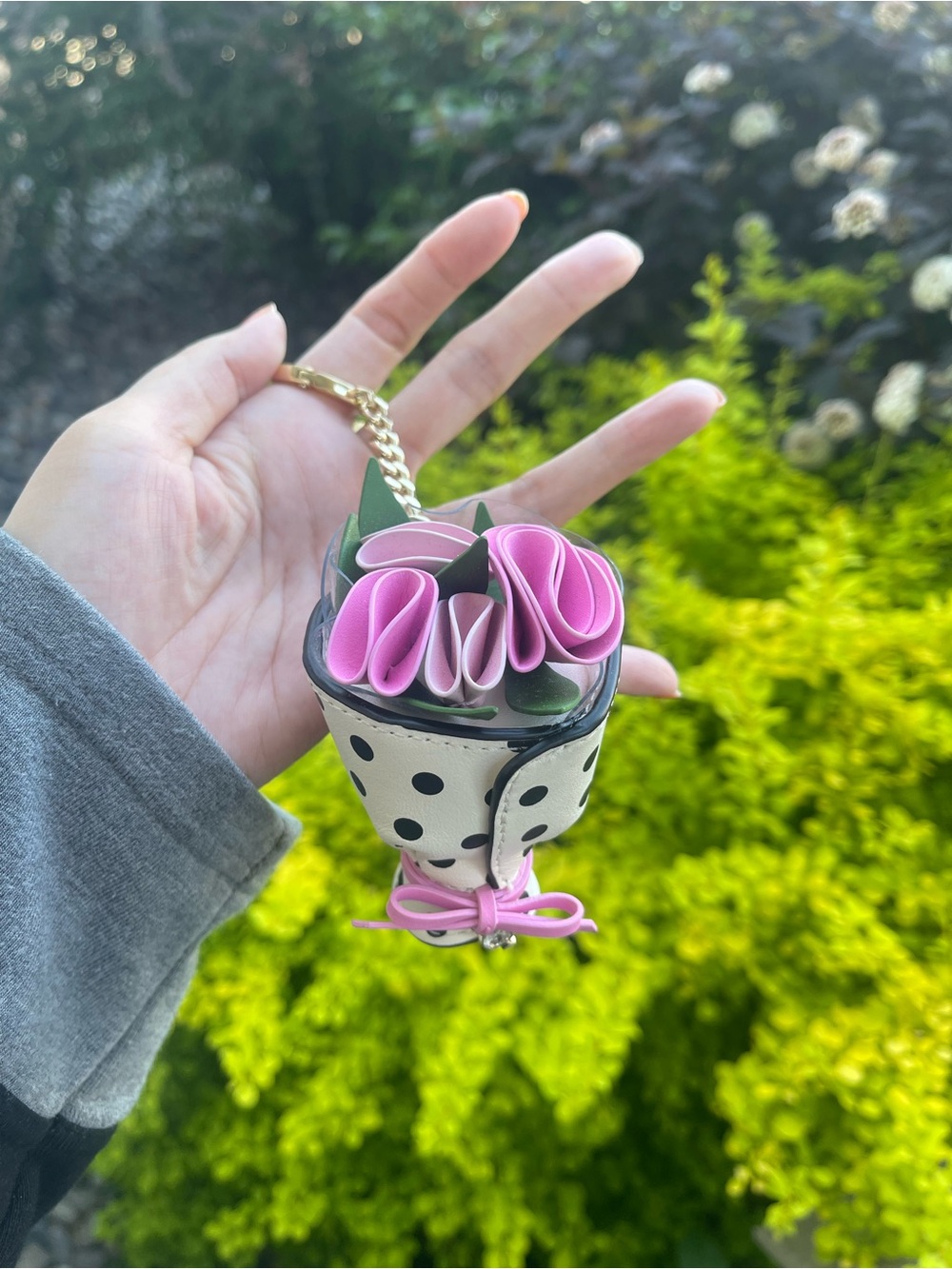 Kate Spade Polka Dot Floral Key Holder